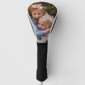 Liefde Handgeschreven Foto Sjabloon Gift Familie Golfheadcover (Voorkant)