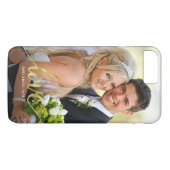 Liefde handgeschreven Gold Script Couples fotobede Case-Mate iPhone Case (Achterkant (Horizontaal))