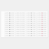 Liefde Handtekening Naam Hart Labels (Vel)