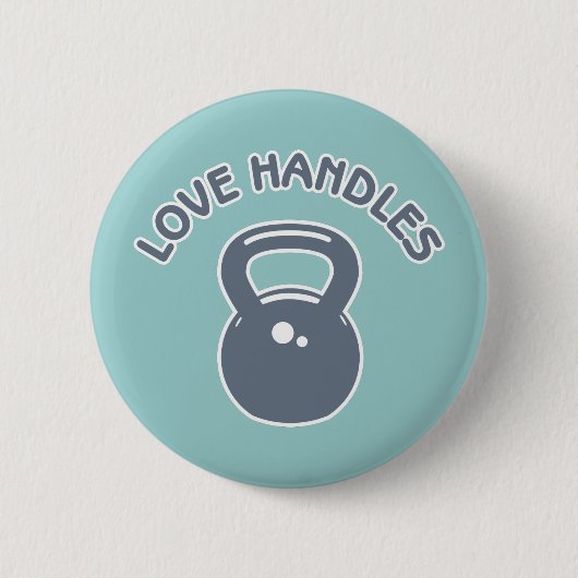 Liefde handvatten ronde button 5,7 cm (Voorkant)