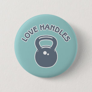 Liefde handvatten ronde button 5,7 cm