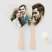 liefde handwaaier (Voorkant en achterkant)