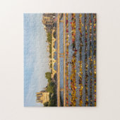 Liefde hanglocks op een brug in Parijs, Frankrijk Legpuzzel (Verticaal)