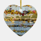 Liefde hanglocks op Pont de Solferino - Parijs, Fr Keramisch Ornament (Voorkant)