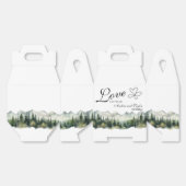 Liefde hangt in de lucht Elegante bruiloft Bedankdoosjes (Ongevouwen)