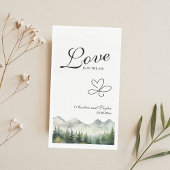 Liefde hangt in de lucht Elegante bruiloft Servet