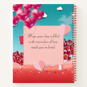 "Liefde hangt in de lucht!" Gepersonaliseerde roma Notitieboek (Achterkant)