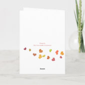 Liefde hangt in de lucht Happy Birthday Kaart (Achterkant)