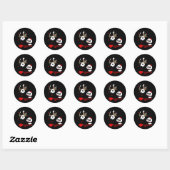 Liefde hangt rondom jou PANDA BEARS door LeahG Ronde Sticker (Vel)