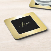 "Liefde" Harde kunststof  Bier Onderzetter (Linkerzijde)