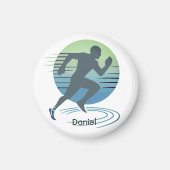 Liefde Hardlopen Marathon Competitieve Runner Cust Magneet (Voorkant)