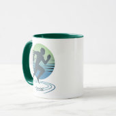 Liefde Hardlopen Marathon Competitieve Runner Cust Mok (Voorkant links)