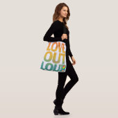 Liefde hardop Retro Pride typografie ontwerp Crossbody Tas (Op model)