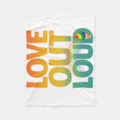Liefde hardop Retro Pride typografie ontwerp Fleece Deken (Voorkant)