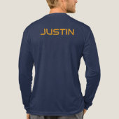 Liefde hardop Retro Pride typografie ontwerp Tri-Blend Shirt (Achterkant volledig)
