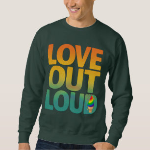 Liefde hardop Retro trots typografie Aangepast Trui