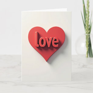 Liefde Hart 3D Kaart