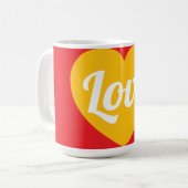 Liefde,hart,aangepast Koffiemok (Voorkant links)