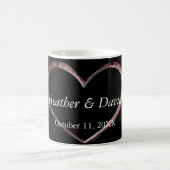 Liefde Hart Aantrekkelijke Charmante Bruiloft Koffiemok (Center)