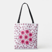 LIEFDE HART ARTISTIEKE CADEAU VROUWEN, VRIENDIN TOTE BAG (Achterkant)