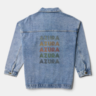 Liefde Hart Azura Grunge Stijl Zwart Azura Denim Jacket