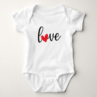 Liefde Hart Baby Bodysuit – Mooie Liefde Baby Uitr