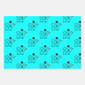 Liefde hart ballon bruiloft inpakpapier vel (Voorkant 3)