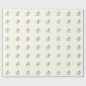 Liefde hart ballon bruiloft paar cadeaupapier (Vlak)