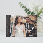  Liefde Hart Bedankt kaart (Staand voorkant)