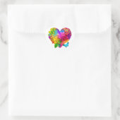Liefde Hart Bloemen Design Sticker (Tas)