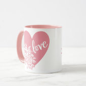 LIEFDE HART BLOEMEN MOK (Voorkant links)