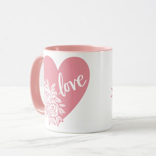 LIEFDE HART BLOEMEN MOK (Voorkant links)