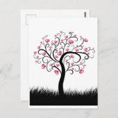 Liefde Hart Boom Romantisch Voor Valentijnsdag Kaa Briefkaart (Voorkant / Achterkant)