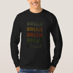 Liefde Hart Briar Grungevintage Stijl Zwart Briar T-shirt