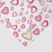 Liefde hart doneert zoete gebak roze valentijn tissuepapier (Detail)