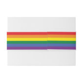 Liefde Hart en Regenboog Gay Bruiloft Uitnodigingen Wikkel (Achterkant Voorbeeld)