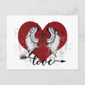 Liefde hart en valentijn briefkaart (Voorkant)