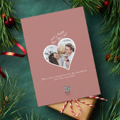 Liefde Hart Familie Foto Kerstmis Feestdagenkaart