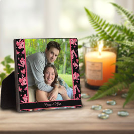 Liefde hart foto Gepersonaliseerd namen Fotoplaat