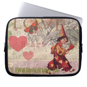 Liefde Hart Geliefde Valentijn Cherubijn Laptop Sleeve
