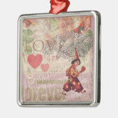 Liefde Hart Geliefde Valentijn Cherubijn Metalen Ornament (Links)