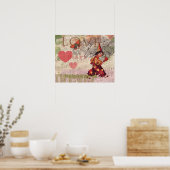 Liefde Hart Geliefde Valentijn Cherubijn Poster (Keuken)