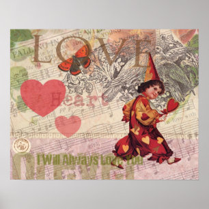 Liefde Hart Geliefde Valentijn Cherubijn Poster