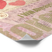 Liefde Hart Geliefde Valentijn Cherubijn Poster (Hoek)