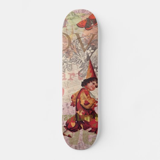 Liefde Hart Geliefde Valentijn Cherubijn Skateboard (Voorkant)