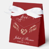 Liefde & Hart gepersonaliseerd - Rood Bedankdoosjes (Voorkant)