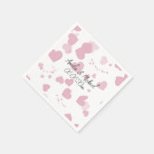  liefde hart gepersonaliseerd servet (Hoek)