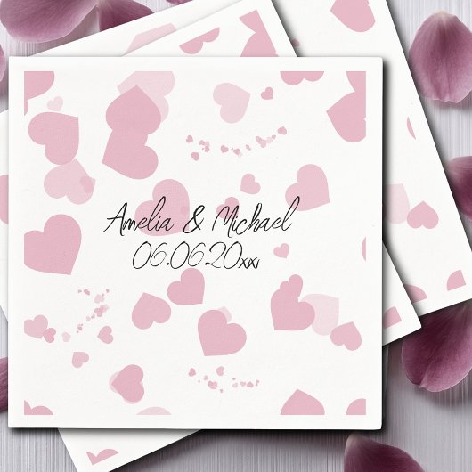  liefde hart gepersonaliseerd servet