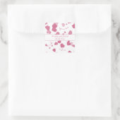 liefde hart Gepersonaliseerde bruiloft Sticker (Tas)