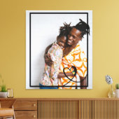Liefde hart gepersonaliseerde foto op maat gemaakt canvas afdruk (Insitu (Woonkamer))